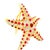 Ruby Diamond 18k Yellow Gold Starfish Brooch For Sale - Image 4 of 6