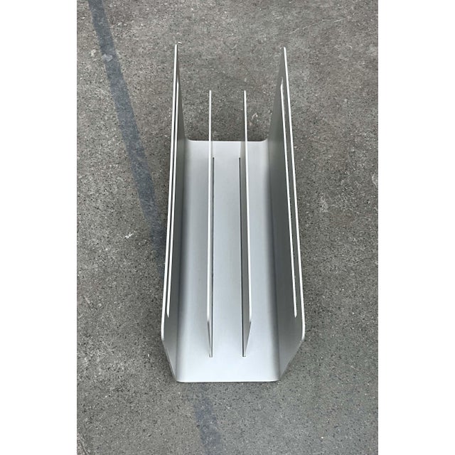 Minimalist Aluminum Magazine Rack by Norman Foster for Helit, Germany, 1990s For Sale - Image 5 of 18