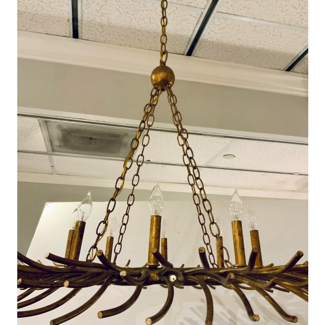 Made Goods Made Goods Modern Gold Bruna Chandelier For Sale - Image 4 of 5