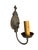 1920s Antique Bronzed Finished Single Wall Sconces For Sale - Image 5 of 10