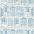 Sanderson Beach Huts Wallpaper in Marine For Sale