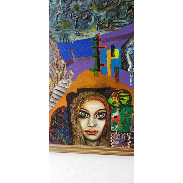 Barbara Urszula Piwarska, Composition, Oil on Canvas, 1970s For Sale - Image 6 of 17