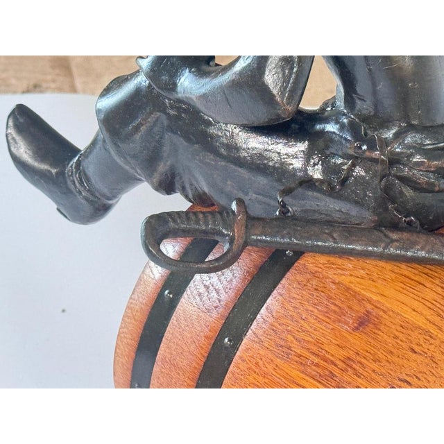 Wood Oak and Brass Sailors Rum Barrel For Sale - Image 7 of 18