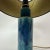 Mid-Century Table Lamp in Blue Ceramic, 1970s For Sale - Image 3 of 8