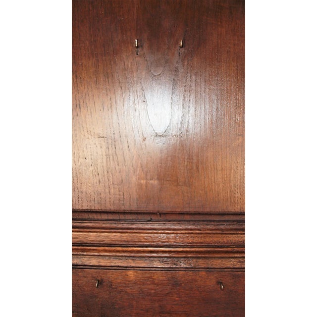 Wood Antique French Hammered Copper & Lavabo Wall Hanging Fountain & Basin Mounted on Door For Sale - Image 7 of 11