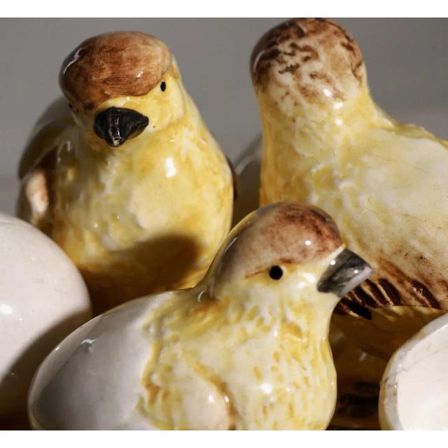 Porcelain Bowl with Baby Chickens For Sale - Image 3 of 7