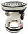 Black and White Bead Bamileke Stool .Handcrafted Cameroon Coffee Table For Sale