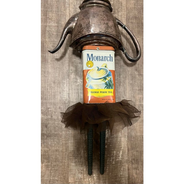 Contemporary Bill Finks Primitive Twig Wall Doll Tea Pot For Sale - Image 9 of 11