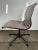 Metal Eames Aluminum Group Leather Swivel Side Chair For Sale - Image 7 of 10