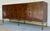Original retail $13,640, stylish Jonathan Charles Modern Walnut Burl Wood Cabinet, bronze metal base, four doors , two...