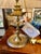 Antique Continental Brass Oil Lamp For Sale - Image 4 of 11