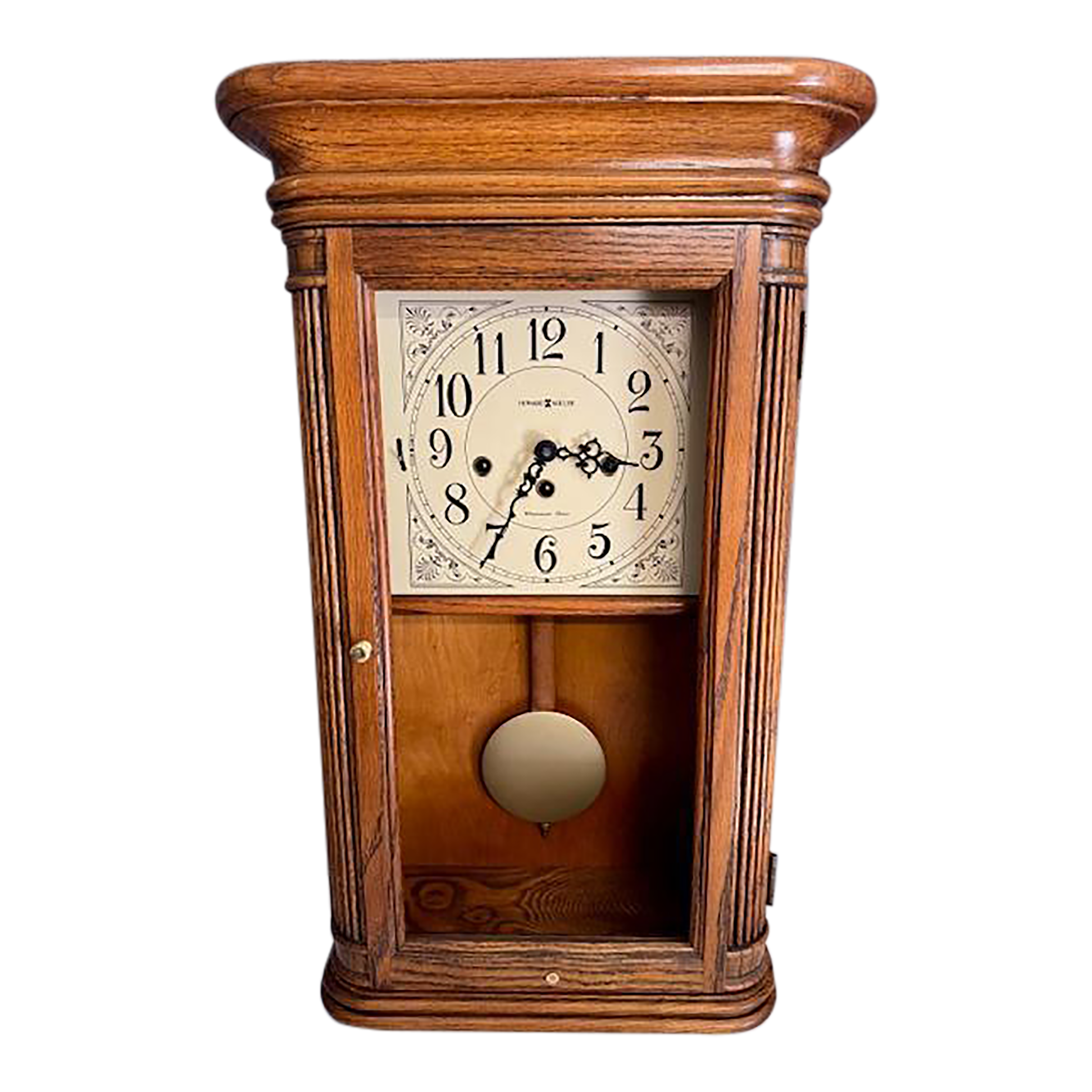 1970s Howard Miller Sandringham Key Wound Wall Clock Model 613-108