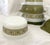Vintage Pyrex "Verde Green & Verde Square Flowers" Mixing Bowls - Set of 9 For Sale - Image 10 of 10
