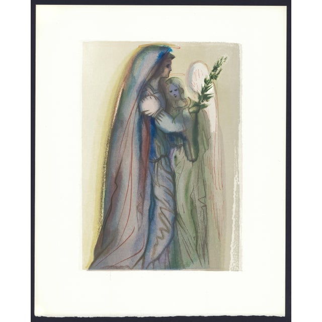 Original engraving from Salvador Dalí’s "The Divine Comedy" published by Editions d’Art Les Heures Claires, Paris, in...