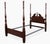 Red 1980s Cherry Queen Size Headboard Foot Board Rails and Supports For Sale - Image 8 of 10
