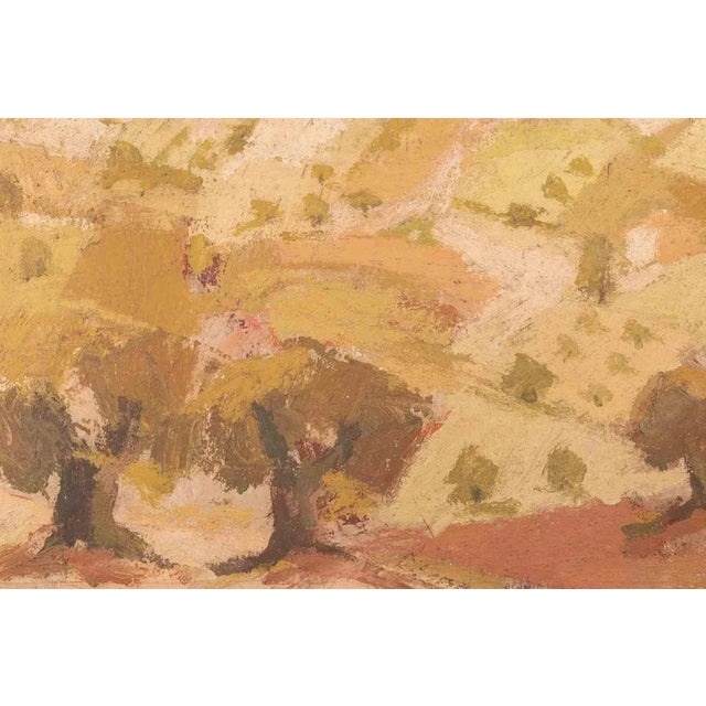 Modern Franco Marzilli, Hills, Oil Painting, 1970s For Sale - Image 3 of 6
