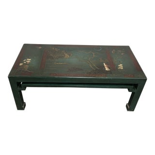 19th Century Chinoiserie Lacquered Coffee Table For Sale
