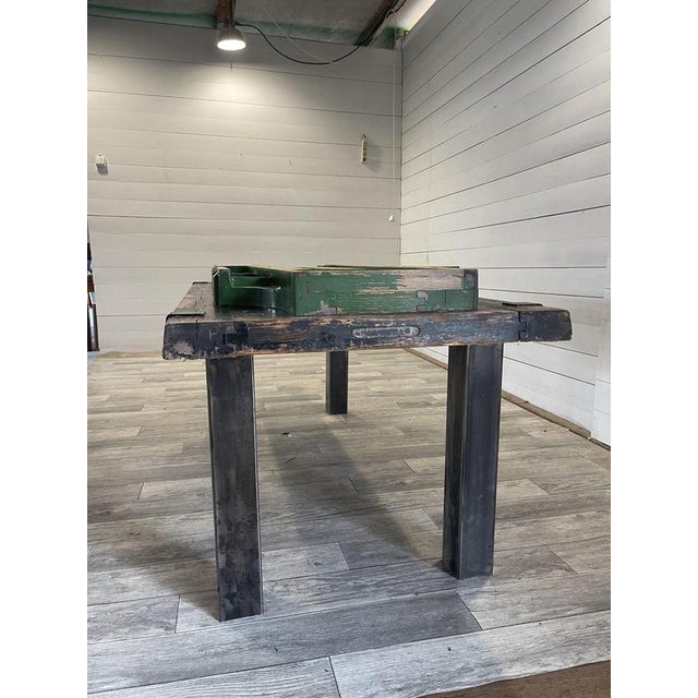 Vintage Industrial A- 360 Dining Table, 1950 For Sale - Image 9 of 18