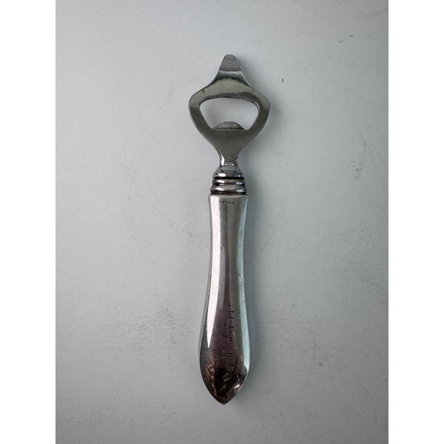 Metal 1960s Italian Sterling Bottle Opener, Engraved For Sale - Image 7 of 9