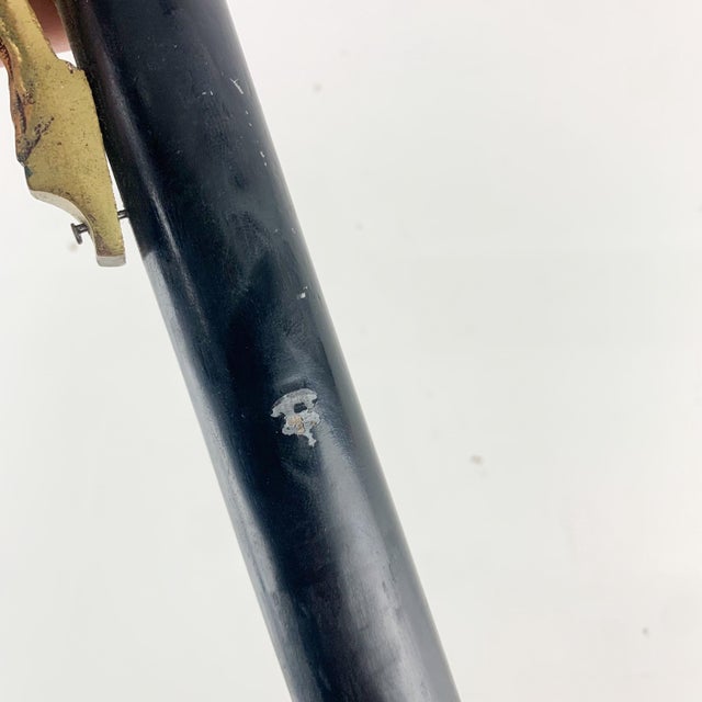 Wood Vintage Brass Black Wood Crucifix French Cross Jesus Christ Gothic Wall Hanging For Sale - Image 7 of 10