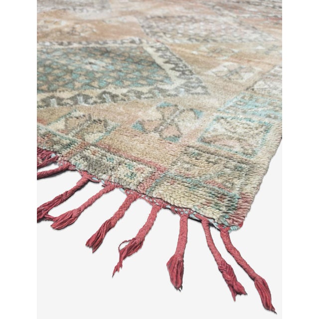 Moroccan Mid Century Moroccan Wool Rug - 9.4 X 5.9 Ft For Sale - Image 3 of 8