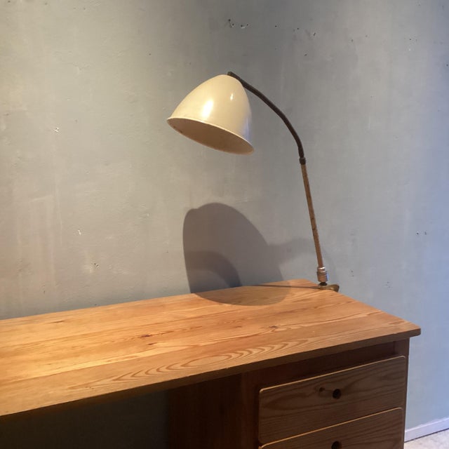 Architect Desk Lamp, 1950, in Very Good conditions. Designed 1950 to 1959 European Plug (up to 250V).The wiring of this...