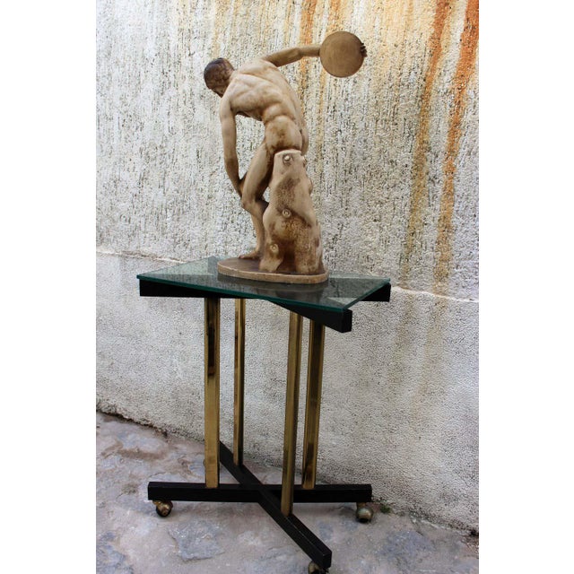 Plastic Discobolus sculpture circa 1950s For Sale - Image 7 of 8