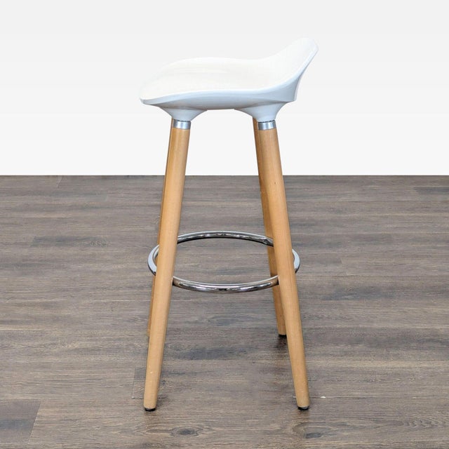 Set of Four Songmics/Costway Wooden Stools For Sale - Image 4 of 9
