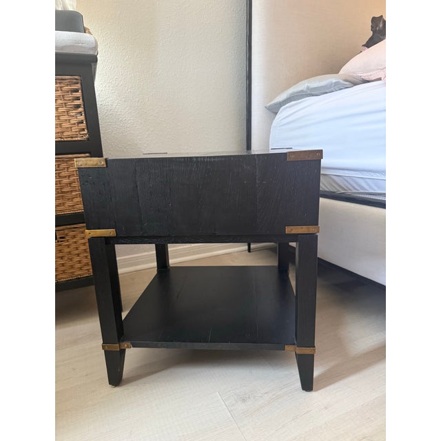 Black Restoration Hardware Side Table For Sale - Image 8 of 10