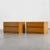 Pair of two-drawer bedside tables, designed by Maison Regain, circa 1970. Made entirely of solid pine, these bedside...