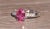 The Santee: Lovely Pink Tourmaline Ring with Diamond Side Stones For Sale - Image 4 of 10