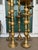 Vintage 1960s Moroccan Etched Brass Pillar Altar Floor Candle Stands = 5 Altars (35 Pieces) For Sale - Image 9 of 15