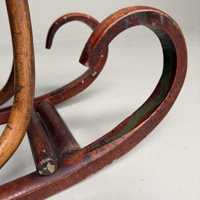 Wood Vintage Japanese Wooden Rocking Horse, 1920s For Sale - Image 7 of 12