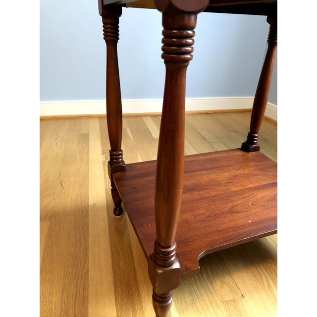 1980s Henkel Harris Allen Night Stand in Cherry For Sale - Image 10 of 10