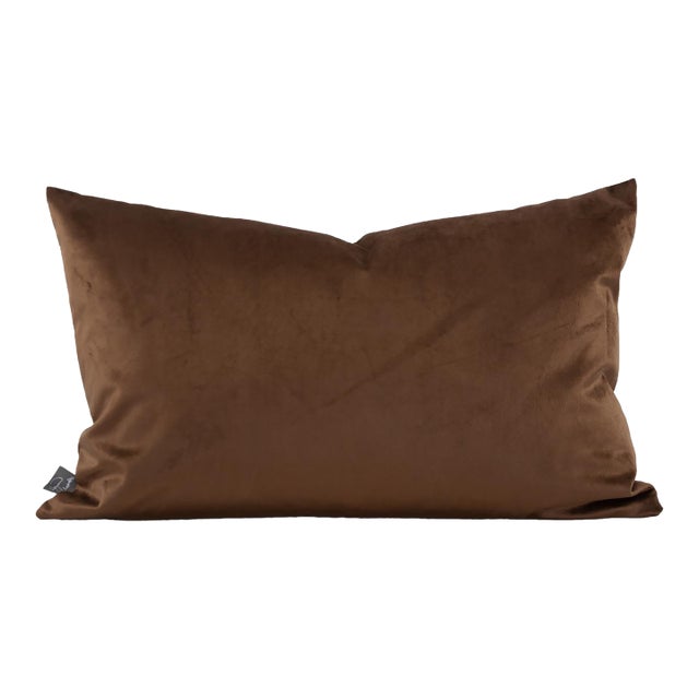 Pillow 14 x 22 Bella Chocolate - Down Alternative Insert For Sale