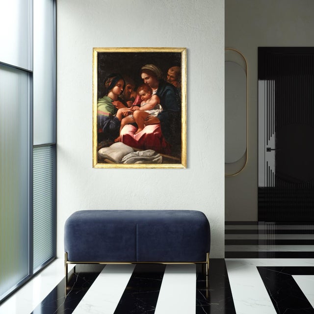 Mystical Marriage of Saint Catherine of Alexandria, 1650, Oil on Canvas For Sale - Image 13 of 16