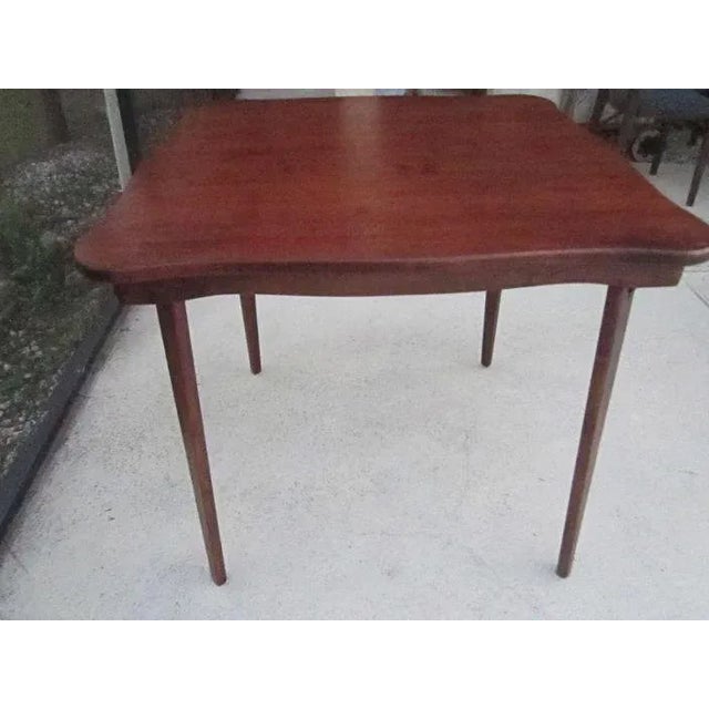 1930s Vintage MidCentury Stakmore Card Table With 4 Stakmore Folding