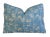 Textile Blue Designer Chinoiserie Bird & Floral Bamboo Feather/Down Pillow 21" X 16" For Sale - Image 7 of 8
