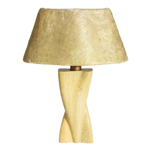 Yasha Heifetz Carved Wood Organic Lamp, 1950s