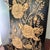 Vintage Wolff Black & Gold Floral Toleware Wastebasket For Sale - Image 11 of 14