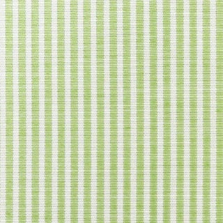 Schumacher Easton Stripe Indoor & Outdoor Fabric in Leaf For Sale