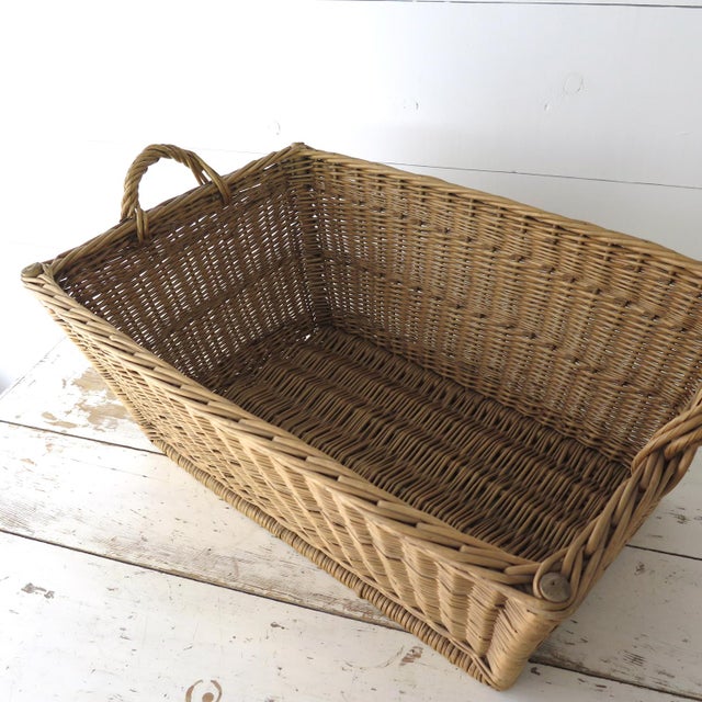 Vintage French Laundry Basket Chairish