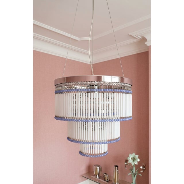 Beautiful vintage chandelier, created in 1962. Art Deco style, with a Middle Eastern touch. Created entirely by hand by...