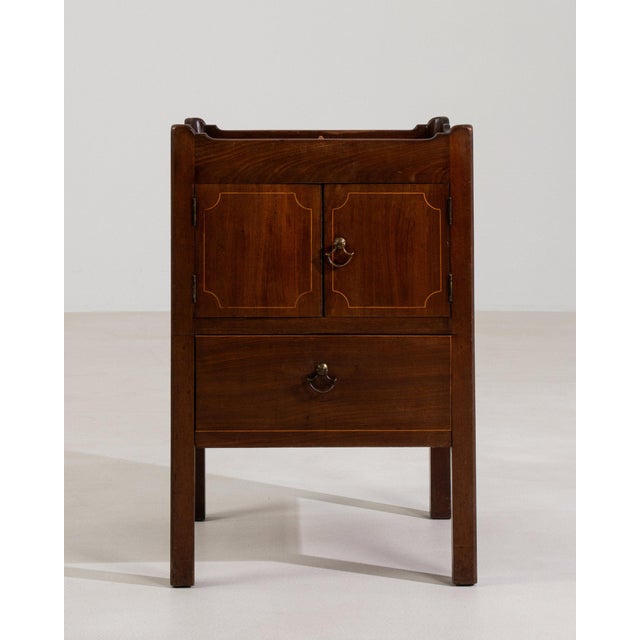 Wood Mid 20th Century France Brown Wood Storage Cabinets & Cupboards For Sale - Image 7 of 11