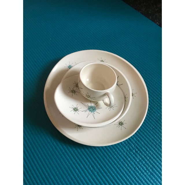 Franciscan China Vintage Franciscan Ware Starburst China Set- 5 Pieces For Sale - Image 4 of 6