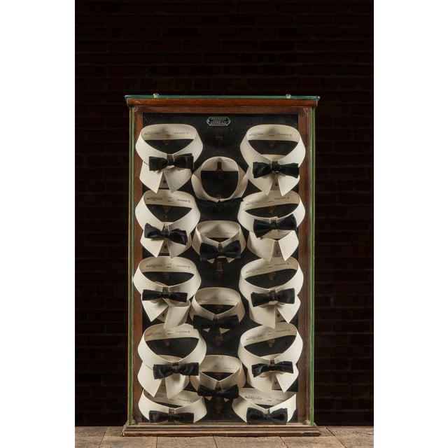 Industrial Early 20th C. Philadelphia Haberdashery Collar Display Case For Sale - Image 3 of 13