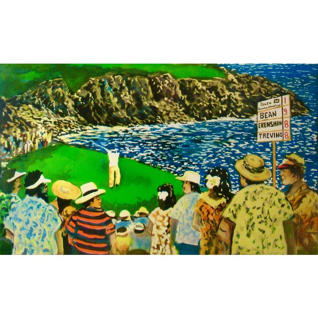 Late 20th Century Guy Buffet The Fifth Hole (Kapalua Resort Hawaii) C.1985 Reproduction Print For Sale - Image 5 of 9