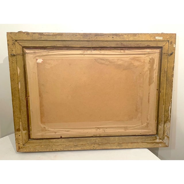 1892 Antique Charles Henry Miller Oil on Board Marsh Landscape Painting Realism For Sale - Image 10 of 12