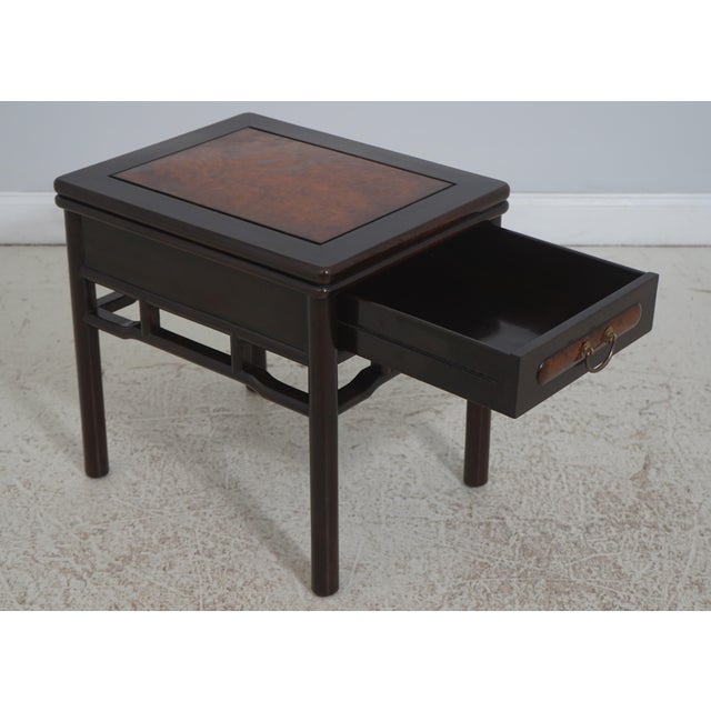 Chinese Vintage Rosewood Chinese 1 Drawer Occasional Table For Sale - Image 3 of 16