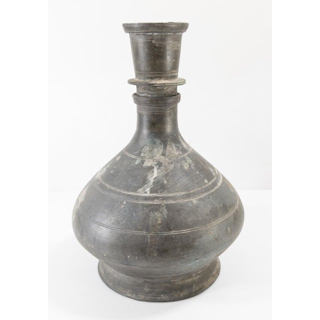20th Century Middle Eastern Turkish Rustic Metalware Vase For Sale - Image 4 of 12